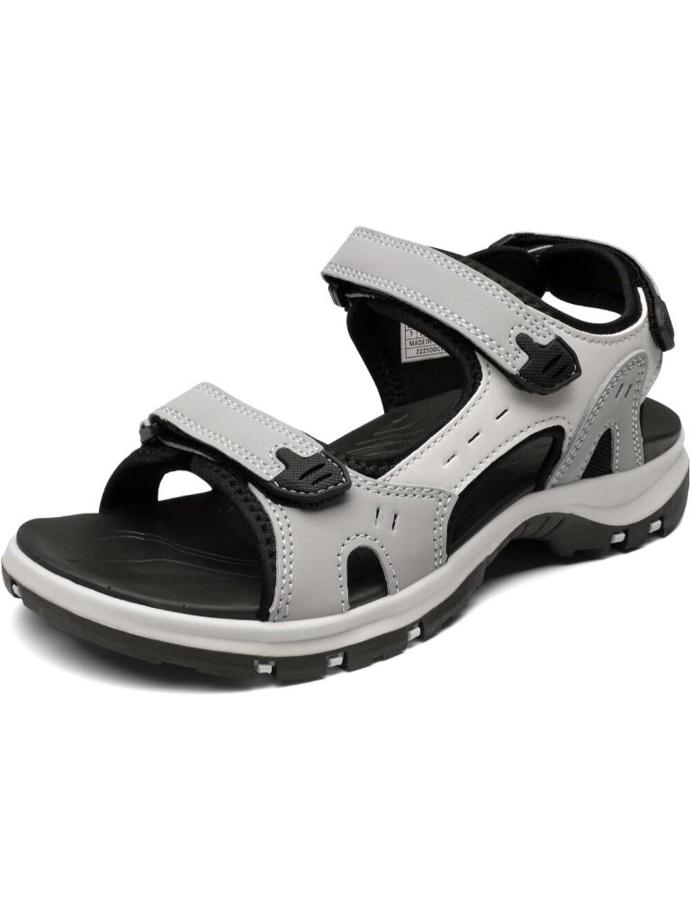 Women's Grey Walking Sport Athletic Sandals Comfort Open Toe Casual Outdoor